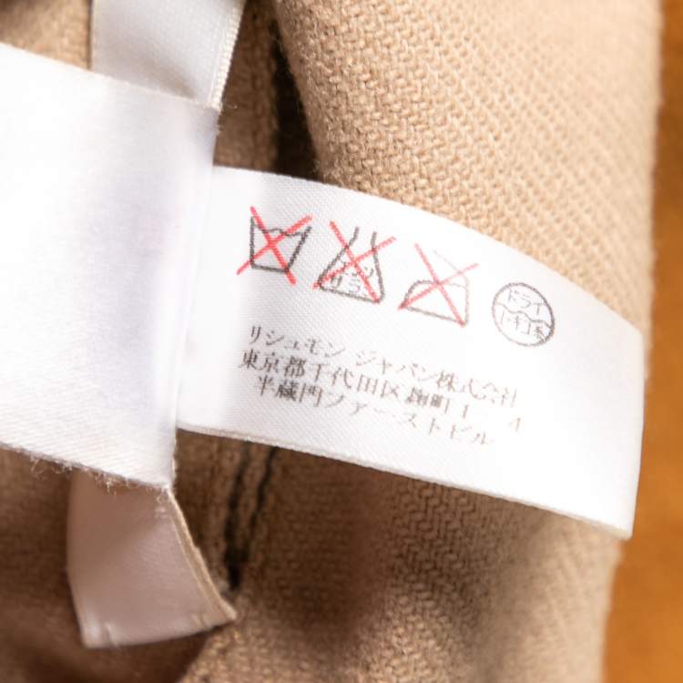 Pre Owned Chloe Off White Suede and Shearling Reversible Jacket S
