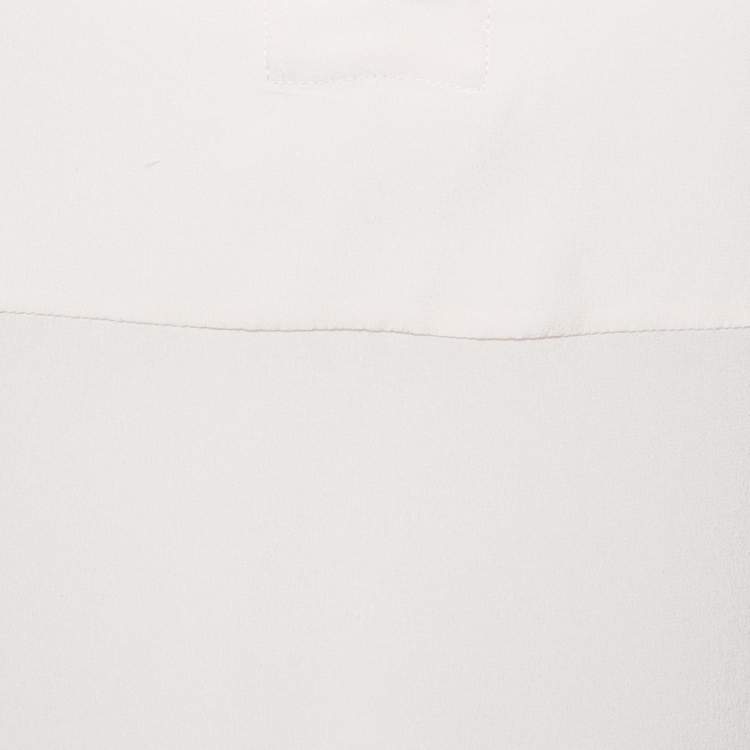 مملوكة مسبقًا Chloe Light Beige Silk Blouse L