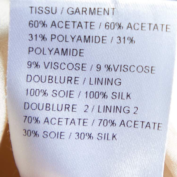 Pre Owned Chloe White Embossed Jacquard Open Front Cropped Jacket M
