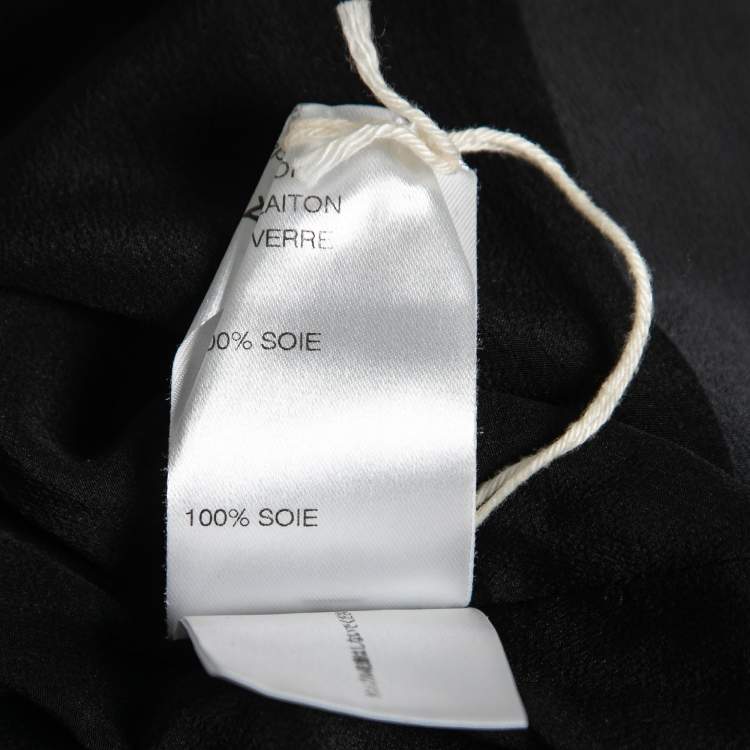 Pre Owned Chloe Grey Rhinestone-Embellished Silk Jacket M