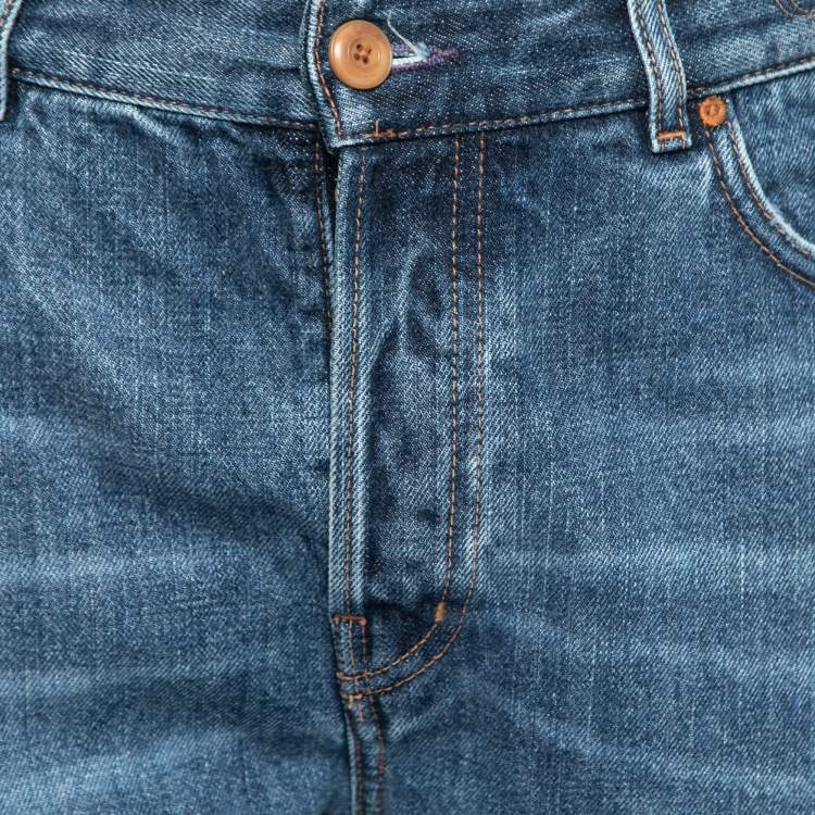 Pre Owned Chloe Blue Denim Straight-Leg Semeru Jeans M Waist 29"