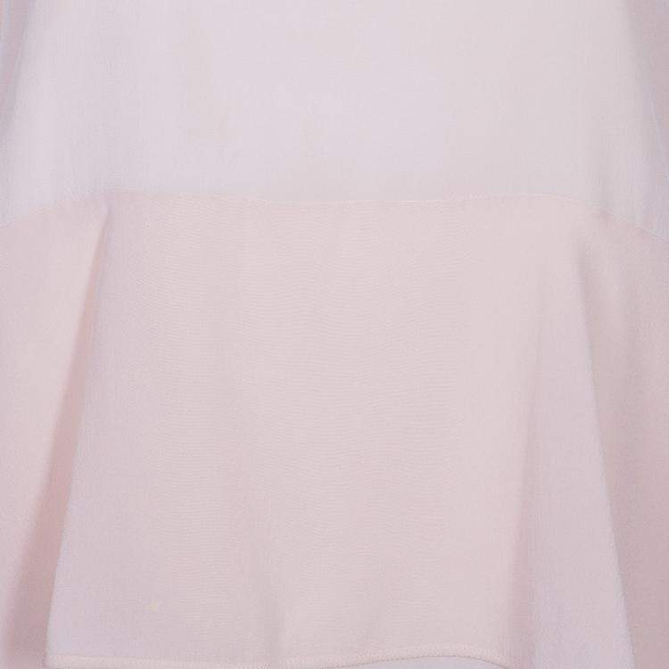 Pre Owned Chloe Pale Pink Silk Sleeveless Top  S