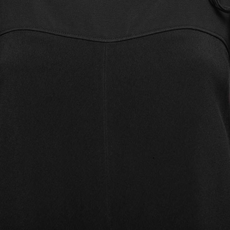 Pre Owned Chloe Black Crepe Tie Strap Wide Leg Jumpsuit M