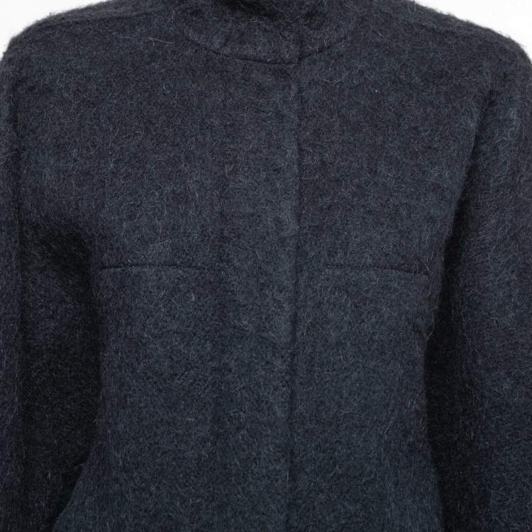 Pre Owned Chloe Dark Blue Wool & Alpaca Zip-Up Jacket S