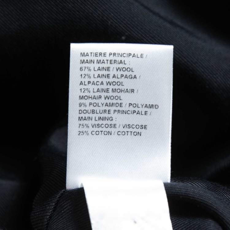 Pre Owned Chloe Dark Blue Wool & Alpaca Zip-Up Jacket S