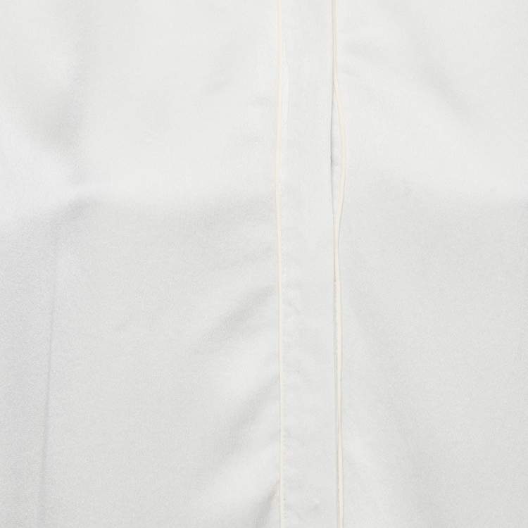 Pre Owned Chloe Grey Silk Button Front Shirt M