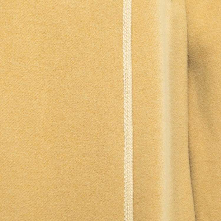 Pre Owned Chloe Beige Wool Wide Sleeve Coat S