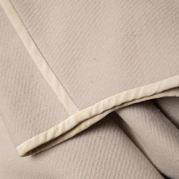 Pre Owned Chloe Light Grey Wool Coat M