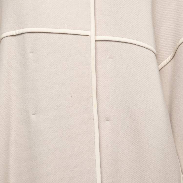 Pre Owned Chloe Light Grey Wool Coat M