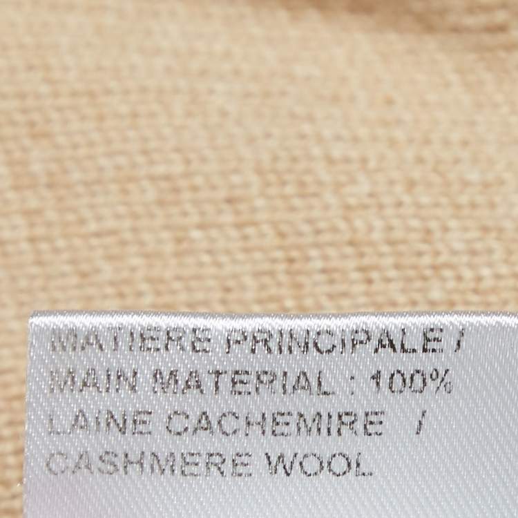 Pre Owned Chloé Light Brown Cashmere Sweater Mini Dress S
