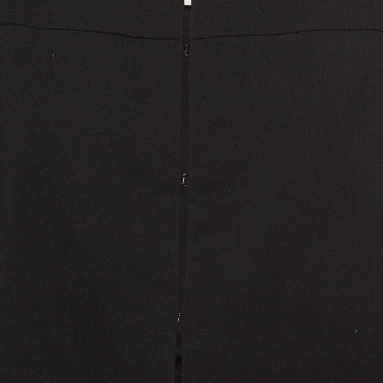 Pre Owned Chloe Black Crepe Flared Sleeve Blouse L