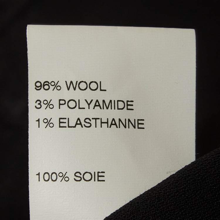 Pre Owned Chloe Black Crepe Flared Sleeve Blouse L