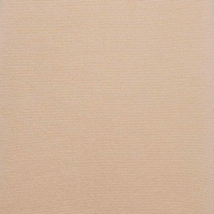 Pre Owned Chloe Beige Crochet Trim Wool Knit Sleeveless Maxi Dress M