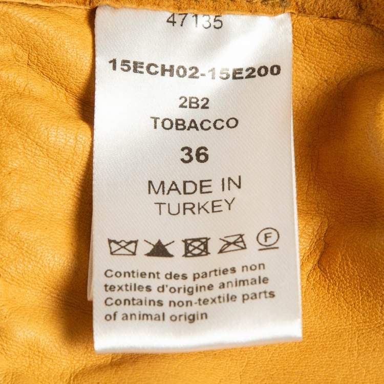Pre Owned Chloe Brown Suede Belted Jacket S