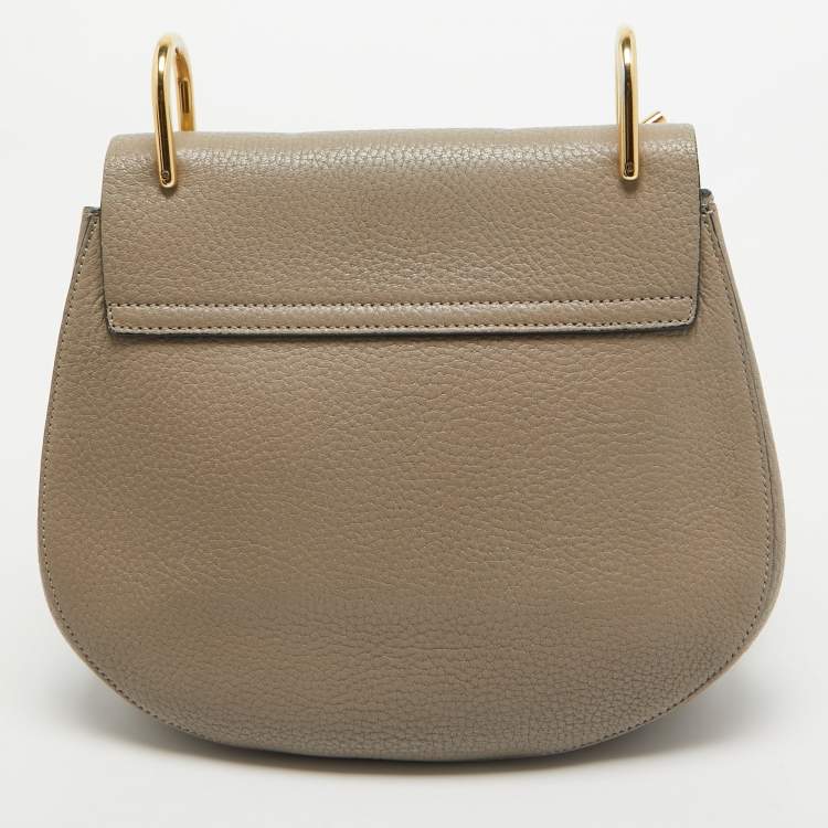 Pre Owned Chloe Beige Leather Medium Drew Shoulder Bag