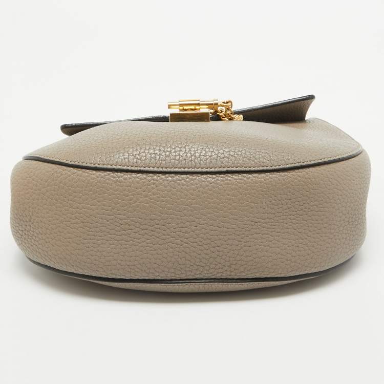 Pre Owned Chloe Beige Leather Medium Drew Shoulder Bag