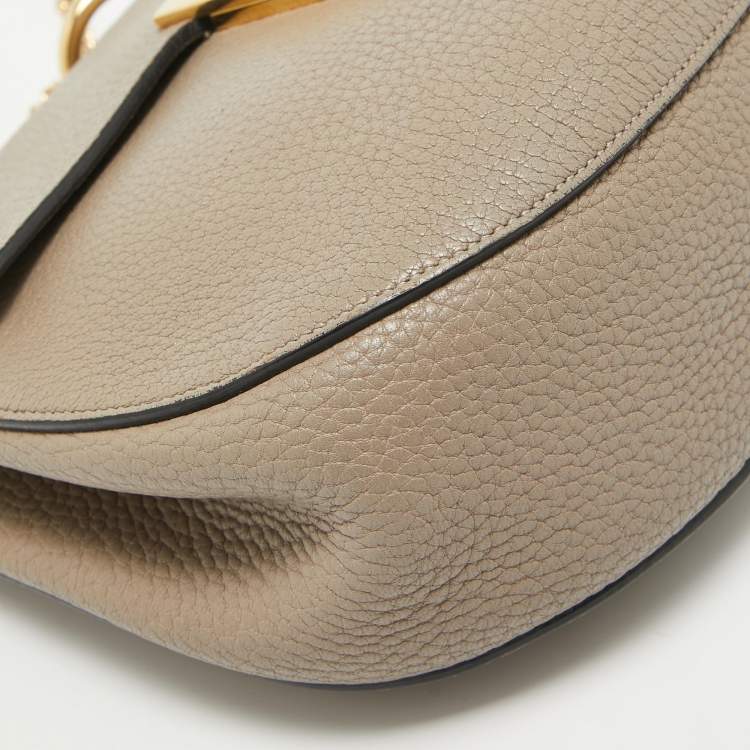 Pre Owned Chloe Beige Leather Medium Drew Shoulder Bag