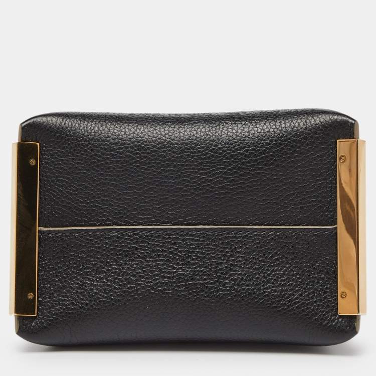 Pre Owned Chloe Tri Color Leather Mini Clare Crossbody Bag