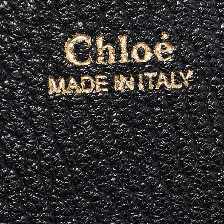Pre Owned Chloe Black Leather Medium Drew Shoulder Bag