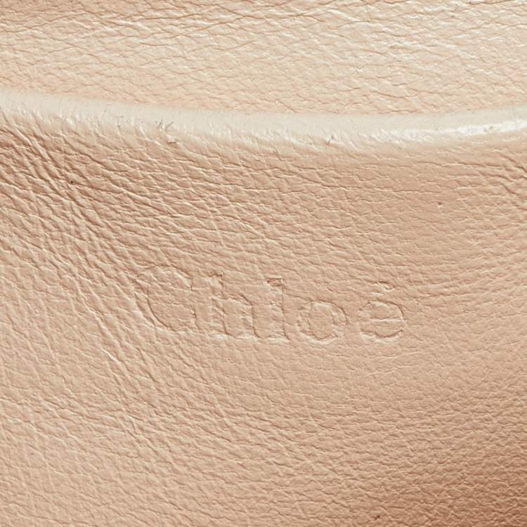 Pre Owned Chloe Purple Leather Small Elsie Shoulder Bag
