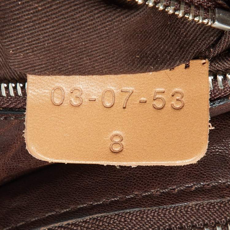 Pre Owned Chloe Brown/Black Leather Pockets Tote