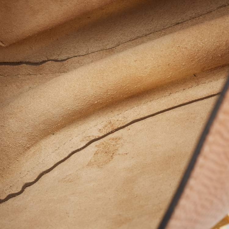 Pre Owned Chloe Beige/Mustard Leather Medium Drew Shoulder Bag