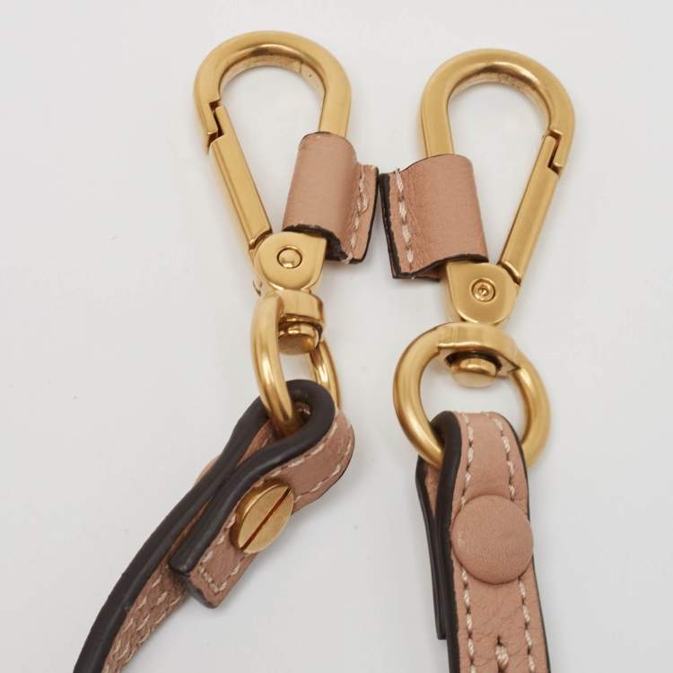 مملوكة مسبقًا Chloe Beige Leather Nile Minaudiere Crossbody Bag
