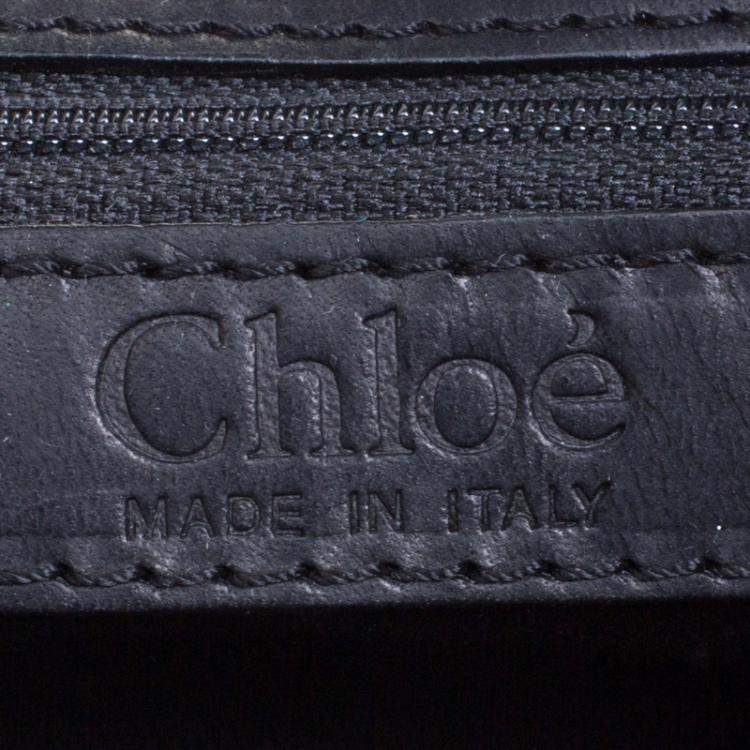 Pre Owned Chloe Black and Metallic Sequin Embellished Shoulder Bag