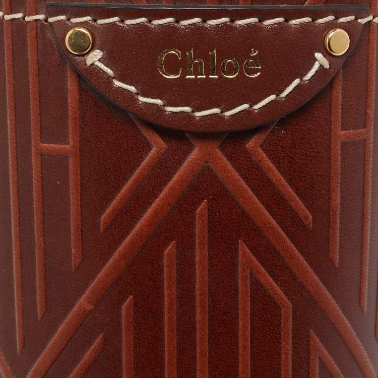 Pre Owned Chloe Brown Leather Fredy Bottle Bag