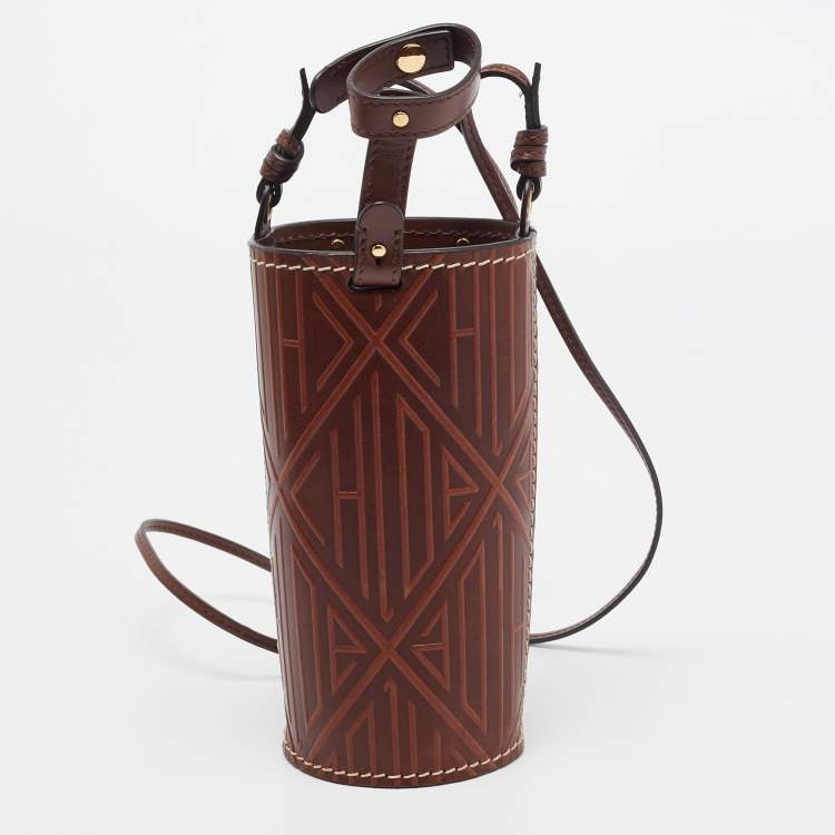 Pre Owned Chloe Brown Leather Fredy Bottle Bag
