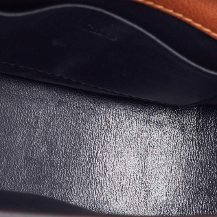 Pre Owned Chloe Tan Leather Small Nile Bracelet Minaudiere Bag