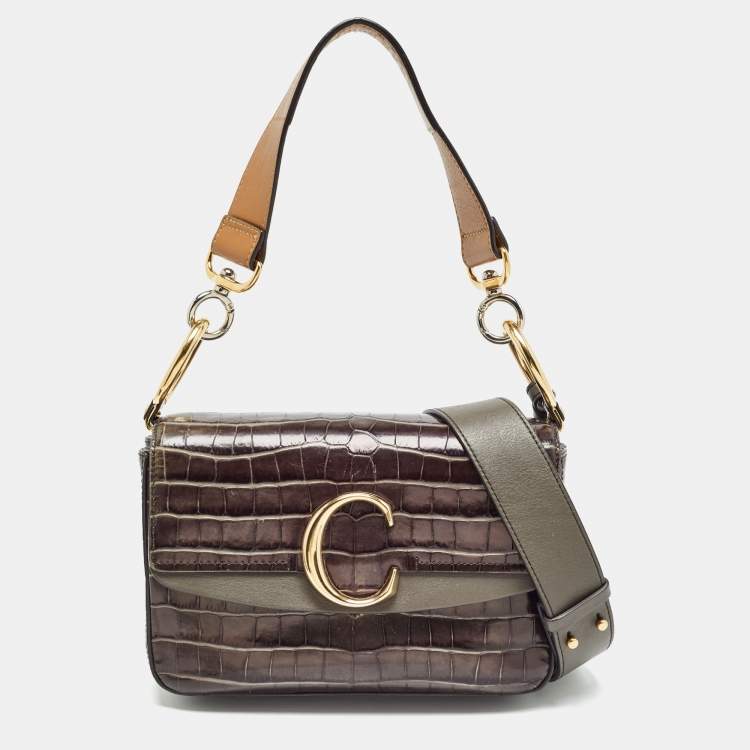 Chloe c fashion bag croc