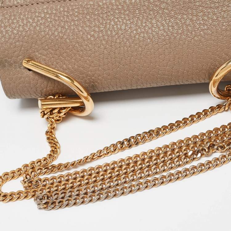 Pre Owned Chloe Beige Leather Medium Drew Shoulder Bag