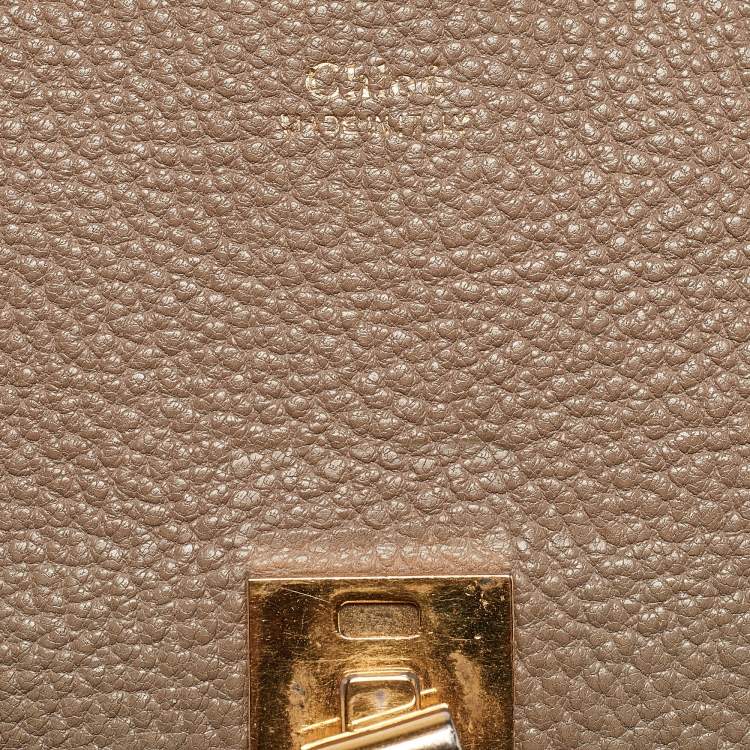 Pre Owned Chloe Beige Leather Medium Drew Shoulder Bag