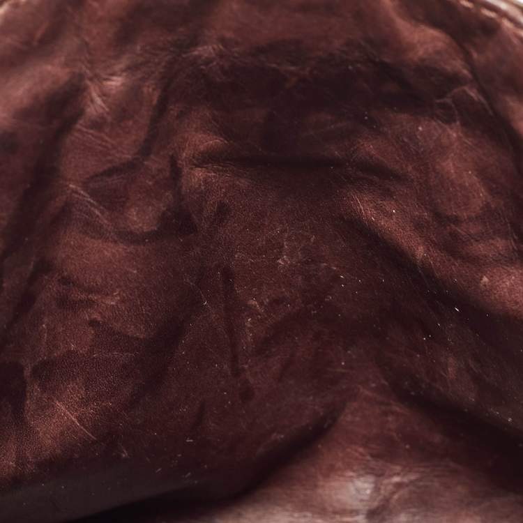 Pre Owned Chloe Brown Crocodile and Leather Medium Paddington Satchel