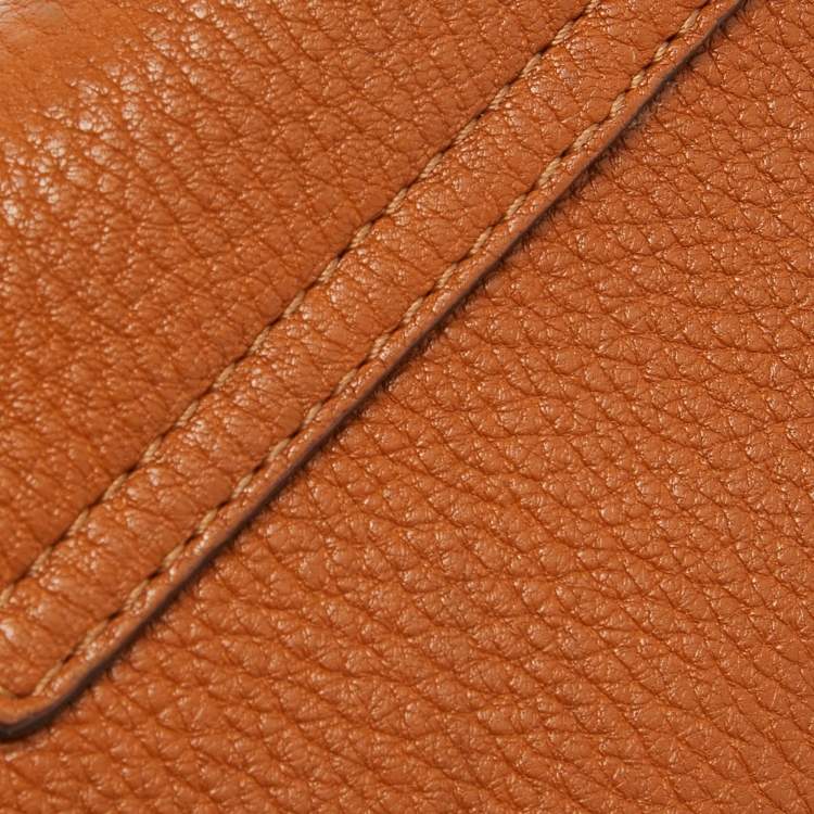 Pre Owned Chloe Brown Leather Mini Drew Shoulder Bag