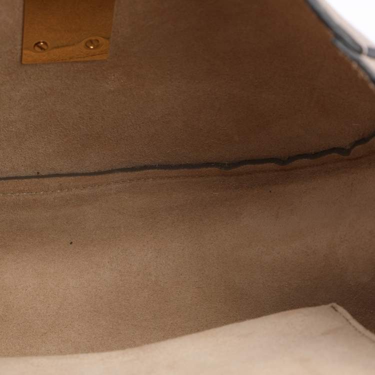 Pre Owned Chloe Grey Leather Medium Drew Shoulder Bag