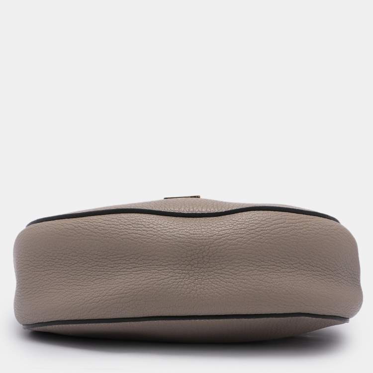 Pre Owned Chloe Grey Leather Medium Drew Shoulder Bag