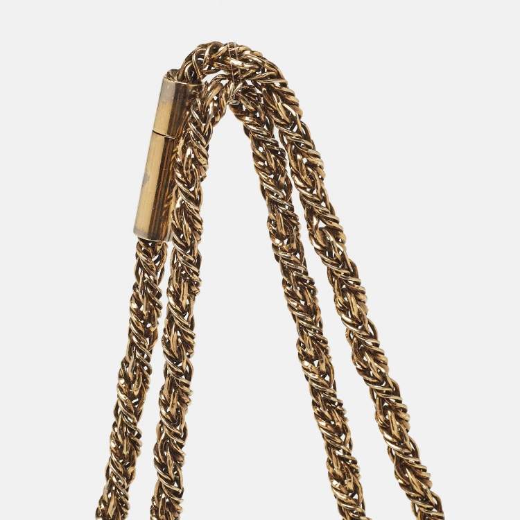 Pre Owned Chloe Ash Blue Leather Medium Elsie Shoulder Bag