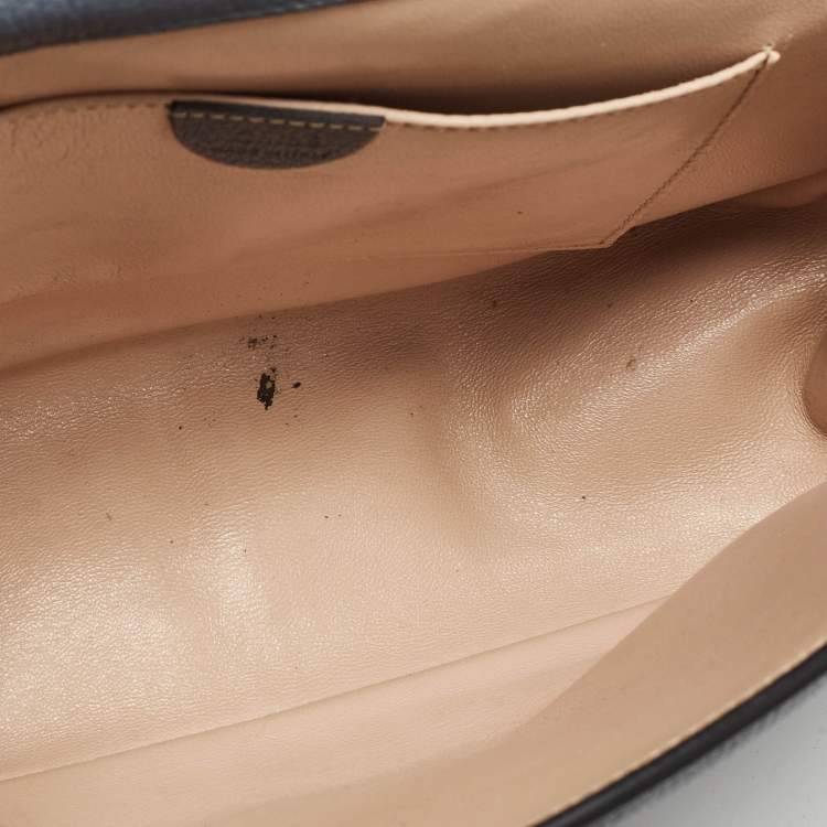 Pre Owned Chloe Ash Blue Leather Medium Elsie Shoulder Bag