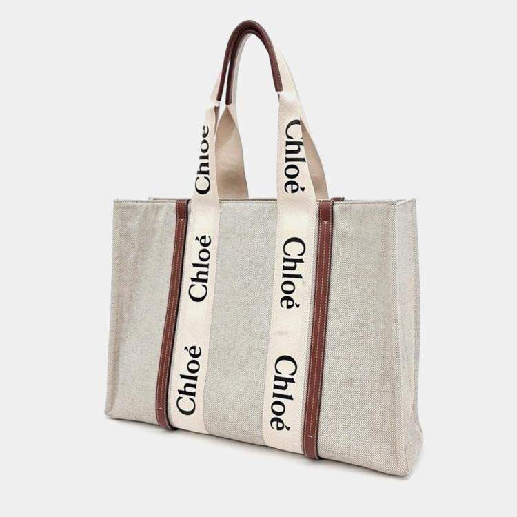 Pre Owned Chloe Woody Large Bag