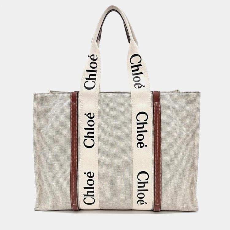 Pre Owned Chloe Woody Large Bag