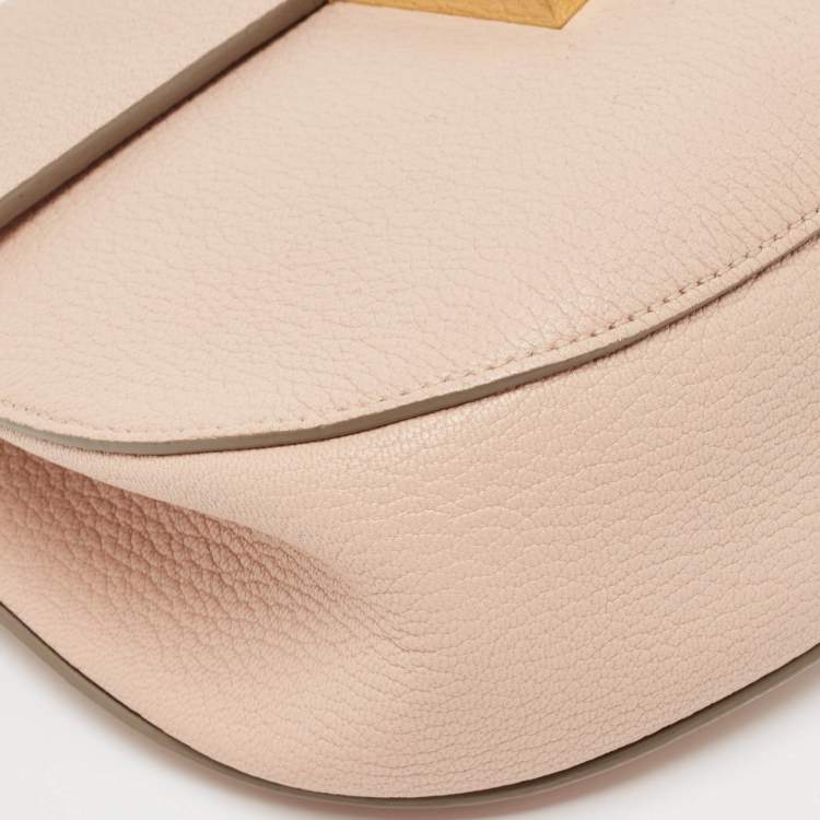 Pre Owned Chloe Pink Leather Medium Drew Shoulder Bag