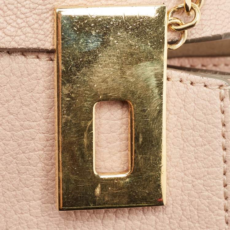 Pre Owned Chloe Pink Leather Medium Drew Shoulder Bag