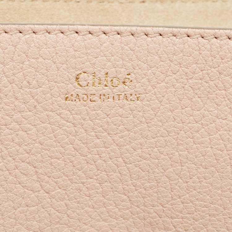 Pre Owned Chloe Pink Leather Medium Drew Shoulder Bag