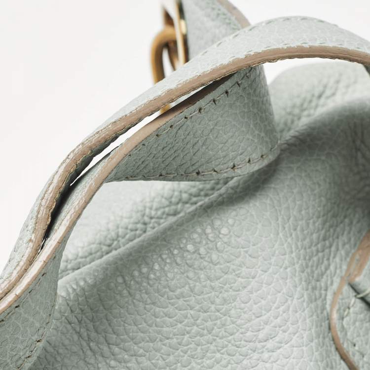 Pre Owned Chloe Light Green Leather Medium Paraty Bag