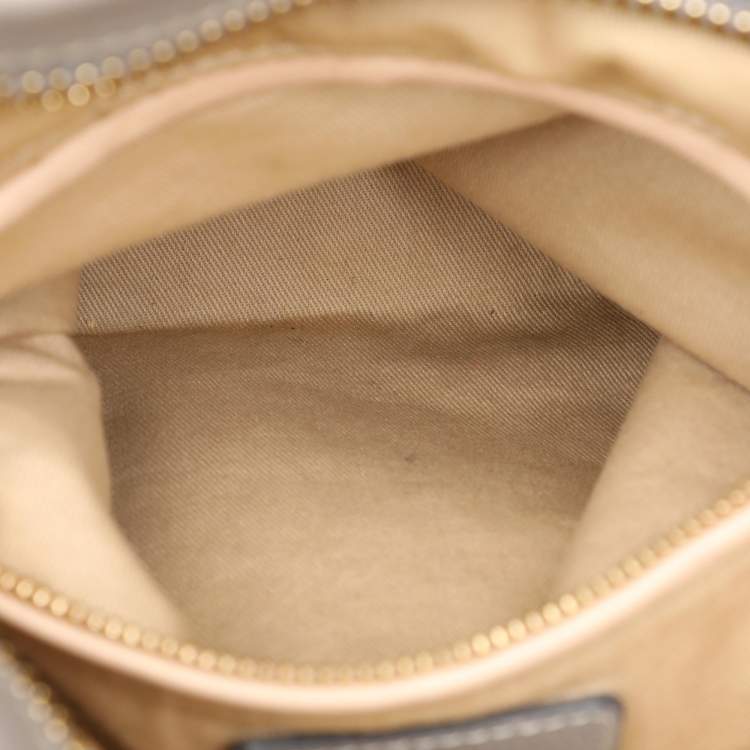 Pre Owned Chloe Grey Leather Medium Paraty Shoulder Bag