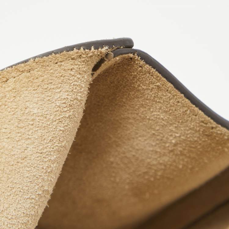 مملوكة مسبقًا Chloe Grey Leather and Suede Medium Drew Shoulder Bag