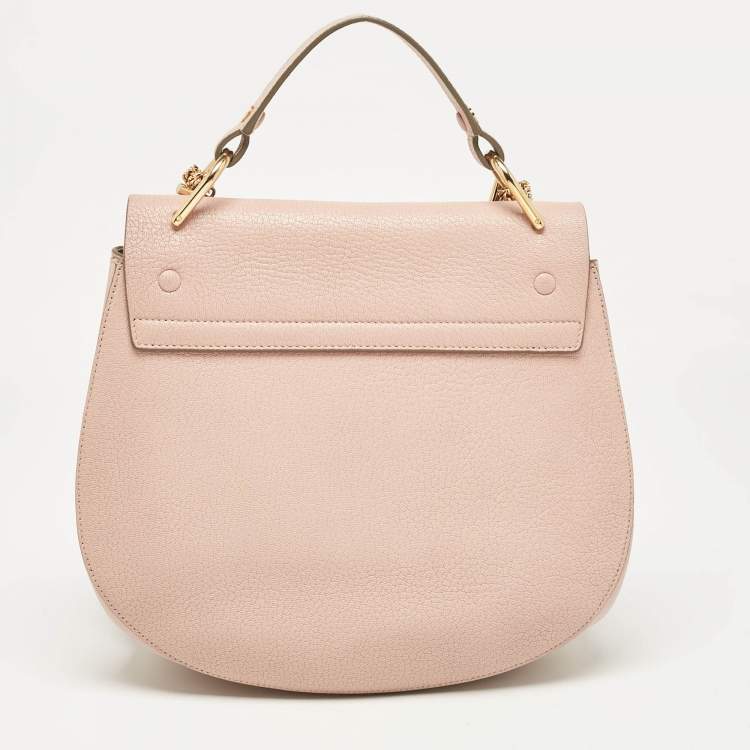 مملوكة مسبقًا Chloe Pink Leather Large Drew Shoulder Bag