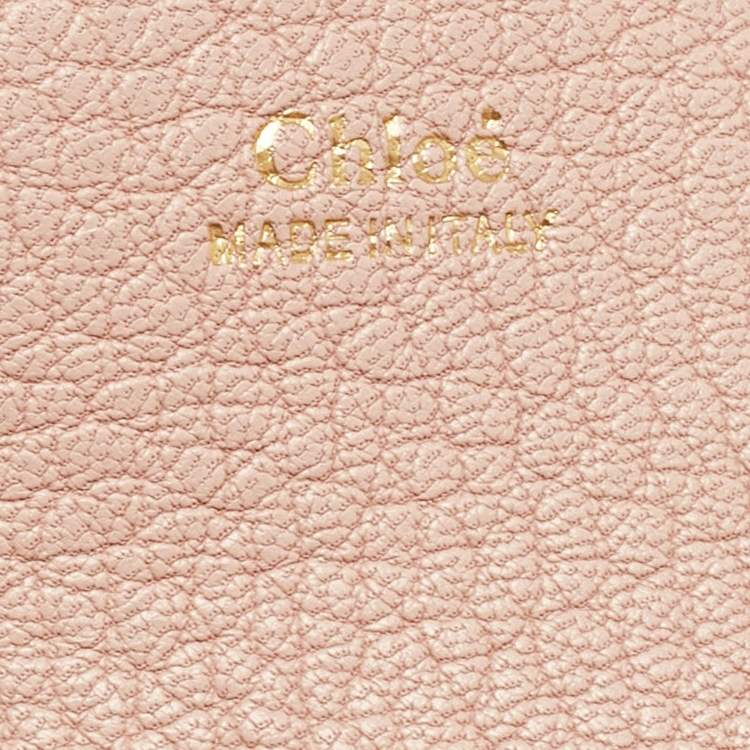 مملوكة مسبقًا Chloe Pink Leather Large Drew Shoulder Bag